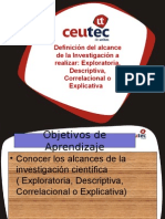 Capitulo 5 Definicion Del Alcance de La Investigacion A Realizar Exploratoria Descriptiva Correlacional Explicativa - 1