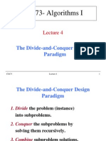 CS473-Algorithms I: The Divide-and-Conquer Design Paradigm