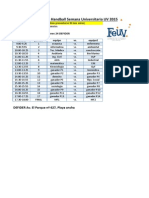 Nuevos Horarios Handball Varones Lunes