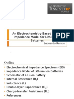 Li-ion Battery Impedance Model EIS Parameters L, RS, Cdl, Rct