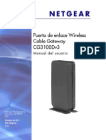 NETGEAR Cable Modem Gateway CG3000D-1CHXAS User Manual - CG3100Dv3 - UM - SP - 28oct11 PDF