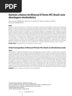 Quintais Urbanos de Mirassol D'Oeste-MT Brasil - Uma Abordagem Etnobotânica