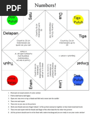 number cootie catcher