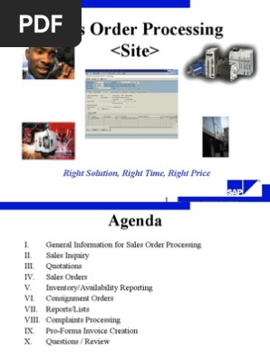 Sd4 Sales Order Processing
