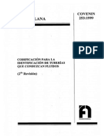 codificacion para tuberias que conduzcan fluidos