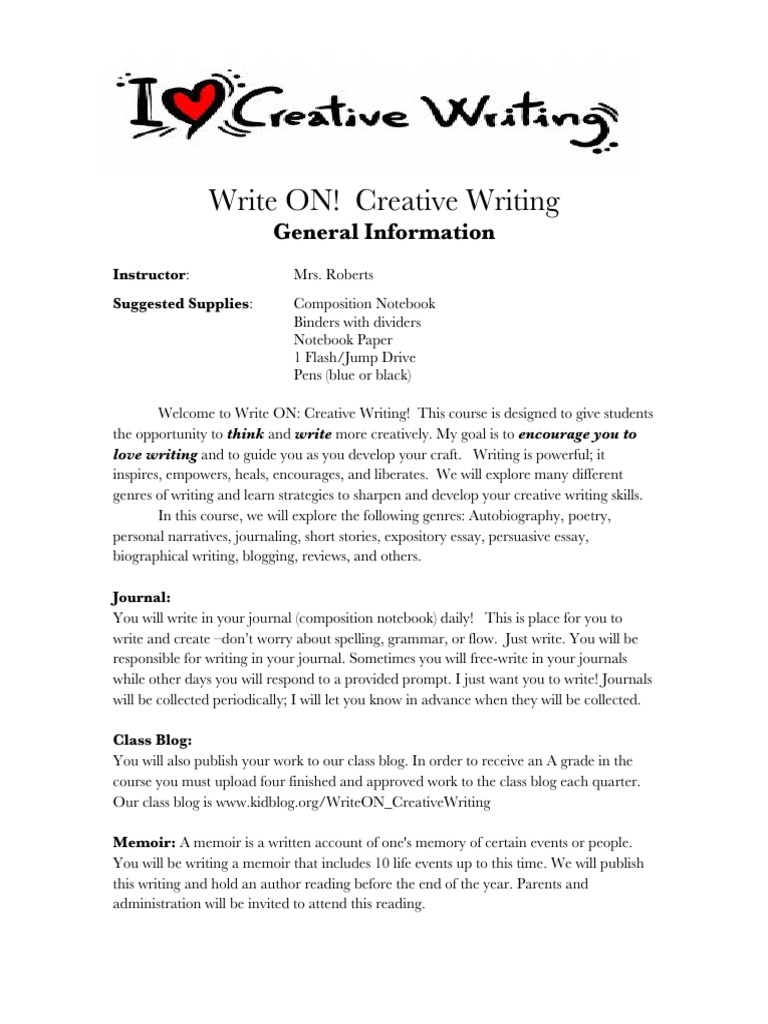 Creative Writing Essay Ideas