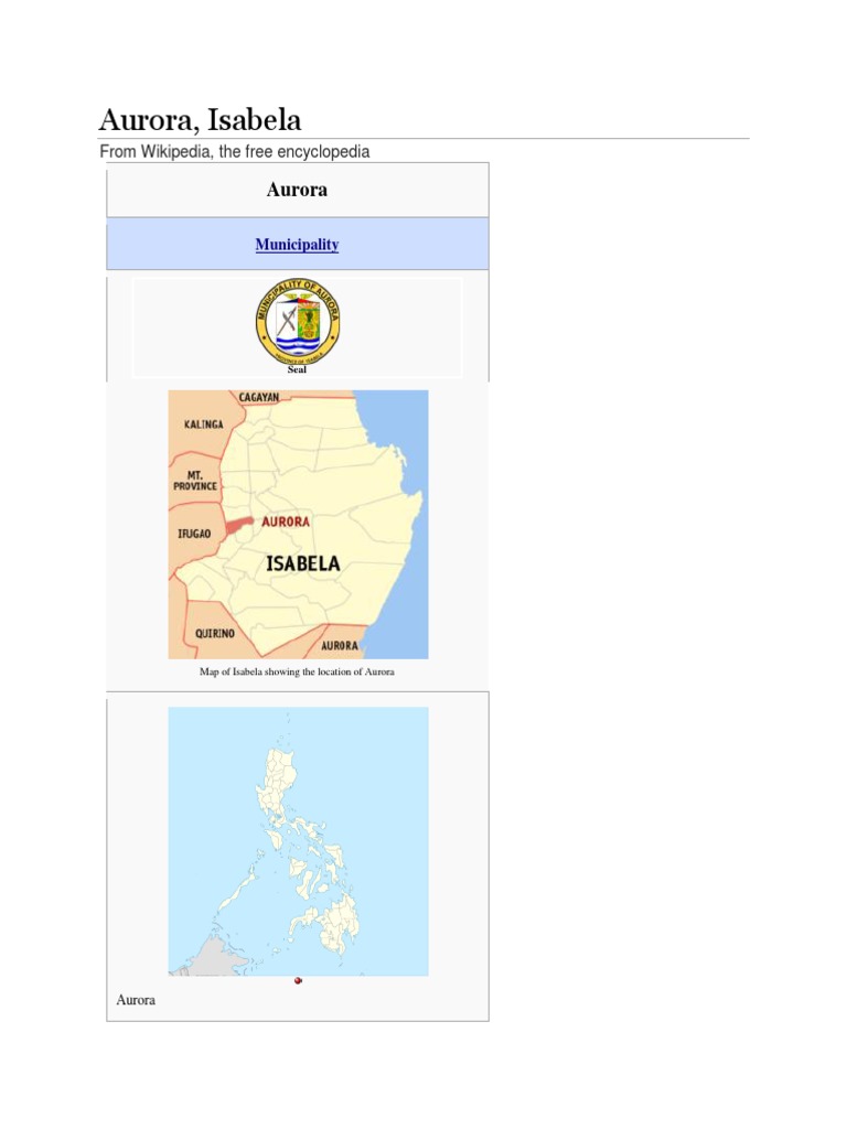 History of Aurora Isabela