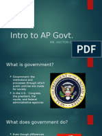 Intro To Ap Govt