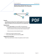 2.2.4.10 Packet Tracer - Troubleshooting Switch Port Security Instructions PDF