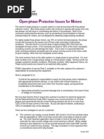 Pen-Hase Rotection Ssues or Otors: Pacific Gas and Electric Company