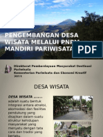 Pengembangan Desa Wisata Melalui PNPM Mandiri Pariwisata