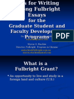 Writing Project Essays - Student - Faculty Development Programs - 2010