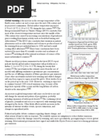 Global Warming - Wikipedia, The Free Encyclopedia