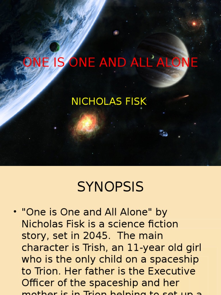 One Is One and All Alone | PDF | Plot (Narrative)
