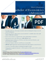 Bachelor of Economics Advanced Flyer