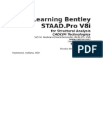 Learn Bentley STAAD.Pro V8i for Structural Analysis