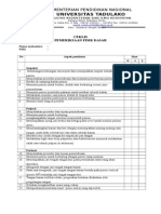 Blok 2 Check List Pemeriksaan Fisis Dasar