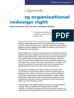 Getting Organizational Redesign Right