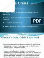 Greece Crisis On Shridev Sharma