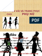 Lựa chọn trang phục cho phụ nữ