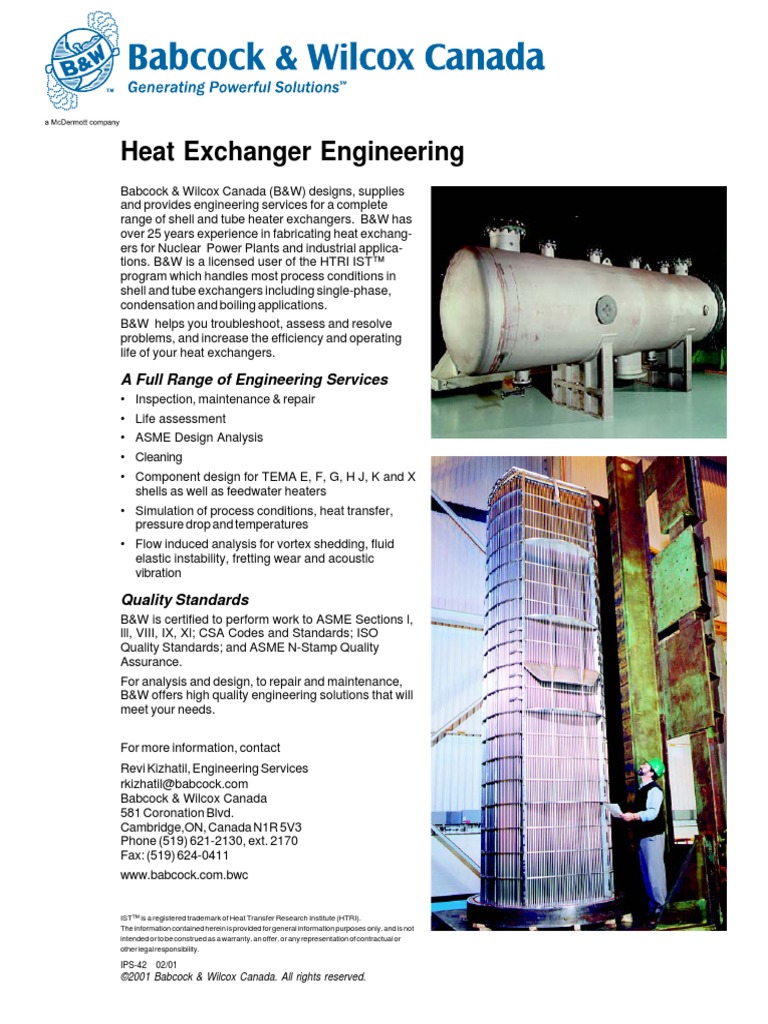 Heat Exchanger Engineering: A Full Range of Engineering Services | PDF ...