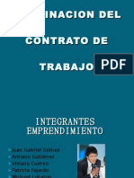 Terminacion Del Contrato de Trabajo