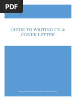 Guide To Writing CV and Cover Letter ICMS