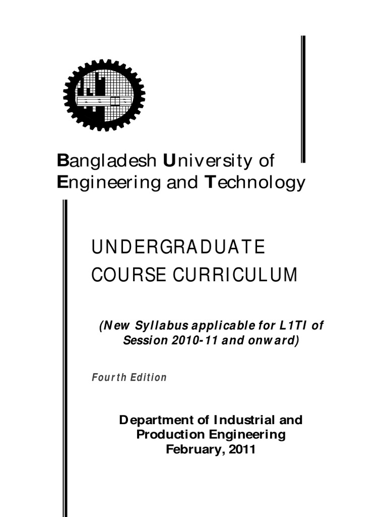 IPE Syllabus 2010-11 | PDF | Technology & Engineering