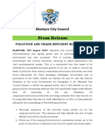 Press Release On Trade Effluent PDF