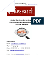 Global Semiconductor Capital Equipment Industry 2015 Market Research Report