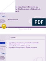 CCF - Impozit Cu Reținere La Sursă Pe Veniturile Nerezidenților - 20 Iunie 2014