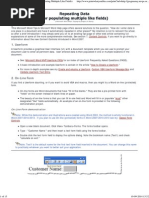 Repeating Data (Populating Multiple Fields) in MS Word