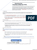 Repeating Data (Populating Multiple Fields) in MS Word