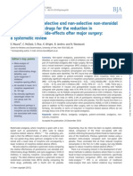 Paracetamol and NSAID for Reduction Morphine Side Effect After Major Surgery