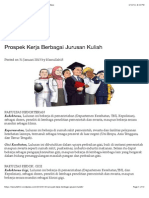 Prospek Kerja Berbagai Jurusan Kuliah - Blognya Nass