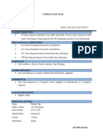 Curriculum Vitae Pushpa Rani