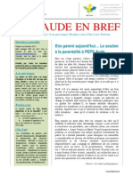 Bulletin PEPS Aude en Bref 2ème Trimestre 2015