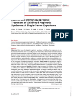 Second-Line Immunosuppressive Treatment of Childhood Nephrotic Syndrome: A Single-Center Experience