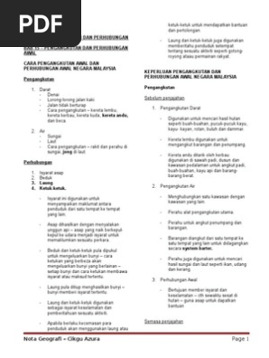 Tema 6 - Pengangkutan Dan Perhubungan  PDF