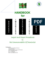 Customs Import and Export Procedures PDF