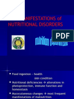 Skin Manifestation of Nutritional Disorders