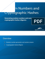 Generating Random Numbers and Computing Cryptographic Hashes (Digests)