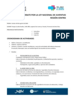 Foro Ley Nacional Juventud - Region Centro