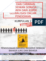 Isu Dan Cabaran Pendidikan Semasa Khasnya Dari Aspek