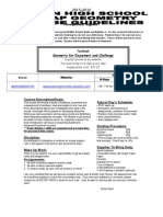 Course Guidelines Pre-Ap Geometry 15-16
