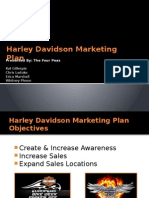 Harley Davidson Marketing Plan: Presented By: The Four Peas