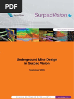Underground Mine Design