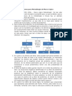 Indicaciones para Vchthtmetodologia de Marco Logico