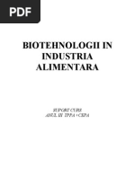 Biotehnologii in Industria Alimentara