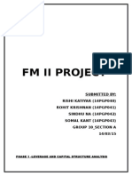 FM II Project - Group 10 - Section A